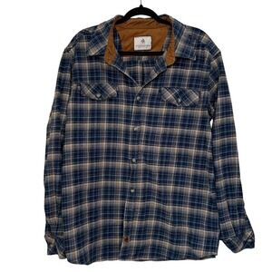 Legendary Whitetails Men's Plaid Flannel Shirt‎ XLT Rustic Outdoor